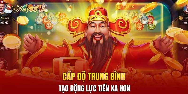 Cấp độ trung bình tạo động lực tiến xa hơn