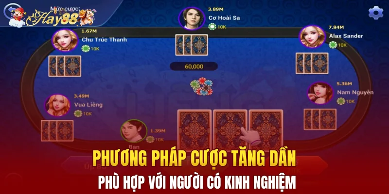 Phương pháp cược tăng dần phù hợp với người có kinh nghiệm